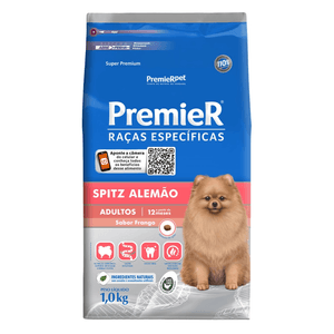 Ração Seca Premier Pet Raças Especificas Cães Adultos Spitz Alemão - 1Kg