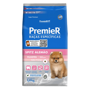 Ração Seca Premier Pet Raças Especificas Cães Filhotes Spitz Alemão - 1Kg