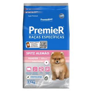 Ração Seca Premier Pet Raças Especificas Cães Filhotes Spitz Alemão - 2,5Kg