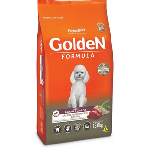 Ração Seca Golden Fórmula Cães Adultos  Mini Bits Carne - 15Kg