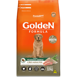 Ração Seca Golden Fórmula Cães Adultos  Frango - 3Kg