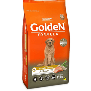 Ração Seca Golden Fórmula Cães Adultos  Salmão E Arroz - 15Kg