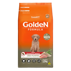 Ração Seca Golden Fórmula Cães Filhotes Frango - 1Kg