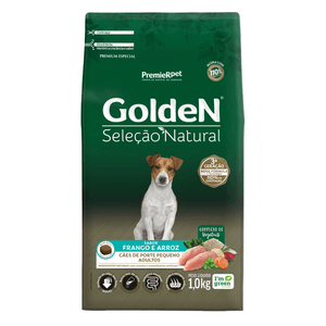 Ração Seca Golden Seleção Natural Cães Adultos   Mini Bits - 1Kg