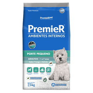 Ração Seca Premier Pet Amb Int Cães Adultos Raças Peq Frango E Salmão - 7,5Kg