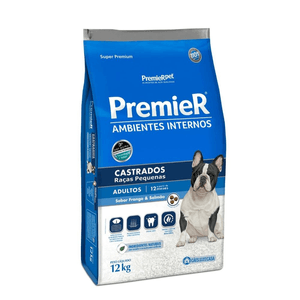 Ração Seca Premier Pet Amb Int Cães Adultos Raças Peq Cast - 12Kg