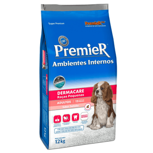Ração Seca Premier Pet Amb Int Cães Adultos Raças Peq Dermacare - 12Kg