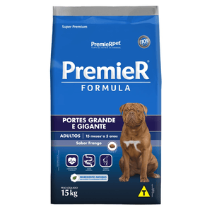 Ração Seca Premier Pet Fórmula Cães Adultos Raças Grandes Frango - 15Kg