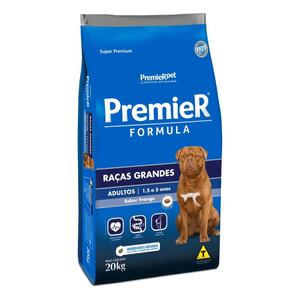 Ração Seca Premier Pet Fórmula Cães Adultos Raças Grandes Frango - 20Kg