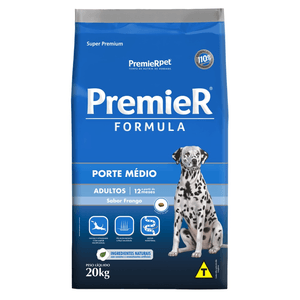 Ração Seca Premier Pet Fórmula Cães Adultos Raças Medias - 20Kg