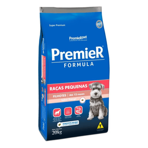 Ração Seca Premier Pet Fórmula Cães Filhotes Raças Pequenas - 20Kg
