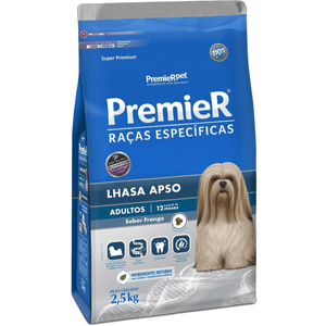 Ração Seca Premier Pet Raças Especificas Cães Adultos Lhasa-Apso - 2,5Kg