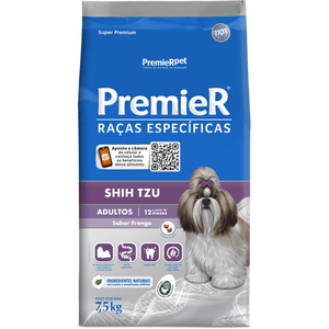 Ração Seca Premier Pet Raças Especificas Cães Adultos Shih-Tzu - 7,5Kg