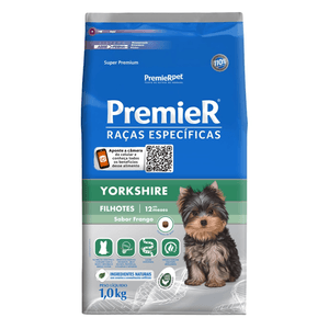 Ração Seca Premier Pet Raças Especificas Cães Filhotes Yorkshire - 1Kg