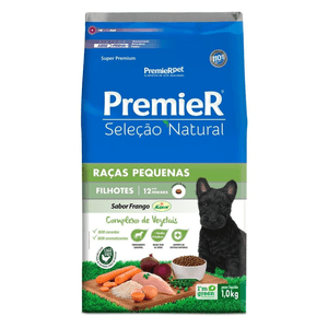 Ração Seca Premier Pet Seleção Natural Cães Filhotes Raças Pequenas - 1Kg