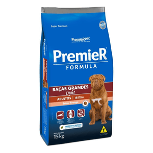 Ração Seca Premier Pet Form Cães Adultos Raças Grandes Light Frango - 15Kg