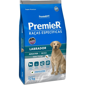 Ração Seca Premier Pet Raças Especificas Cães Adultos Labrador - 12Kg