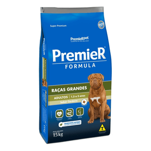 Ração Seca Premier Pet Form Cães Adultos Raças Grandes Cordeiro - 15Kg
