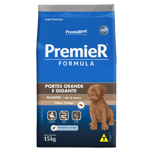 Ração Seca Premier Pet Fórmula Cães Filhotes Raças Grandes - 15Kg