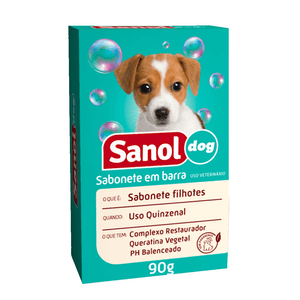 Sanol Sabonete Em Barra Para Filhotes - 90G