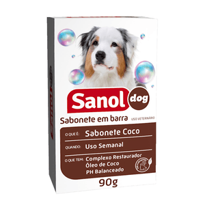 Sanol Sabonete Em Barra Coco - 90G