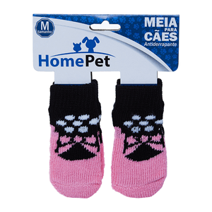 Meia Sapato Rosa Home Pet - M