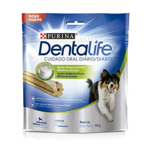 Nestlé Purina Dentalife Petisco Para Cães Adultos  Raças Médias Frango - 119G
