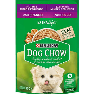 Nestlé Purina Dog Chow Ração Úmida Para Cães Filhotes Raças Pequenas Frango E Arroz - 100G