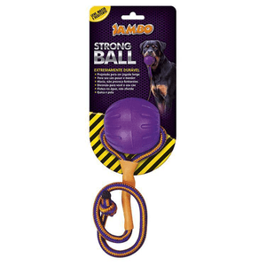 Bola Com Corda Strong Ball Roxa Pequeno Jambo - Roxa P