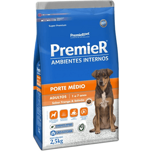 Ração Seca Premier Pet Amb Int Cães Adultos Raças Medias - 2,5Kg