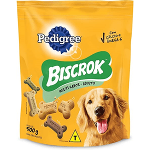 Biscoito Pedigree Biscrok Para Cães Adultos  Multi - 500G