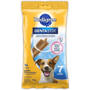 Petisco Pedigree Dentastix Cuidado Oral Para Cães Adultos  Raças Pequenas - 110G