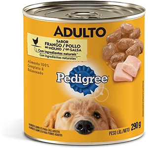 Ração Úmida Pedigree Lata Frango Ao Molho Para Cães Adultos  - 290G
