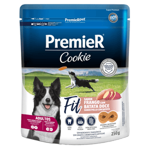 Cookie Fit Premier Pet Cães Adultos Frango C Batata Doce  - 250G