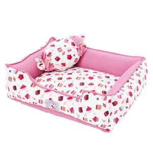 Cama Cupcake Bege E Vermelho - P