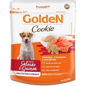 Cookie Golden Cães Filhotes Salmão E Quinoa - 350G