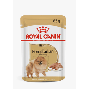Ração Úmida Royal Canin Sachê Pomeranian Para Cães Adultos Da Raça Lulu Da Pomerânia - 85 G