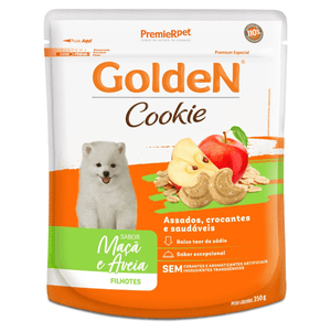 Cookie Golden Cães Filhotes Maça E Aveia - 350G