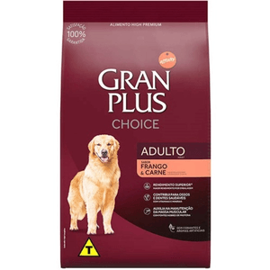Ração Seca Gran Plus Cães Adultos  Frango E Carne - 15Kg