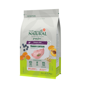 Ração Seca Guabi Natural Gf Cães Adultos  Porte Médio Frango E Lentilha - 2,5Kg
