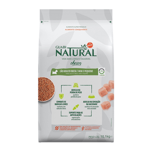 Ração Seca Guabi Natural Cães Obeso Porte Mini E Pequeno - 10,1Kg