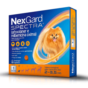 Antipulgas E Carrapatos Nexgard Spectra  Para Cães C/1 - De 2 - 3,5 Kg