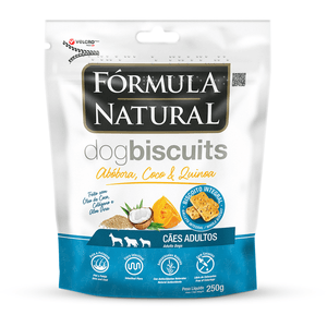 Biscoito Fórmula Natural Dog Biscuits Abóbora, Coco E Quinoa Para Cães Adultos  Raças Médias E Grandes - 250G