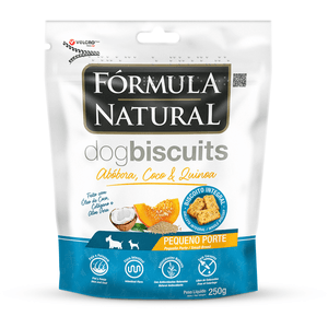 Biscoito Fórmula Natural Dog Biscuits Abóbora, Coco E Quinoa Para Cães Adultos  Raças Minis E Pequenas - 250G