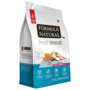 Ração Seca Fórmula Natural Fresh Meat Cães Light Raças Médias E Grandes - 12Kg