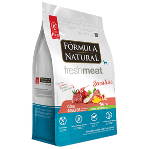Ração Seca Fórmula Natural Fresh Meat Sensitive Cães Adultos Pele Sensível Portes Mini E Pequeno - 1Kg
