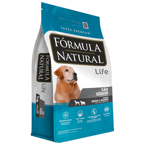 Ração Seca Fórmula Natural Life Super Premium Cães Sênior Raças Medias E Grandes - 15Kg