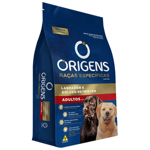 Ração Seca Origens Premium Especial Raças Específicas Cães Adultos  Das Raças Labrador E Golden Retriever - 15Kg