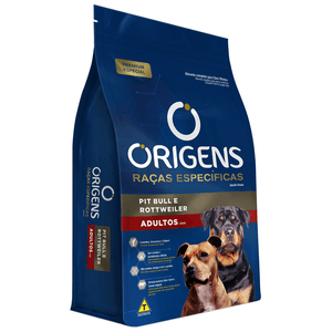 Ração Seca Origens Premium Especial Cães Adultos  Pit Bull E Rottweiller - 15Kg