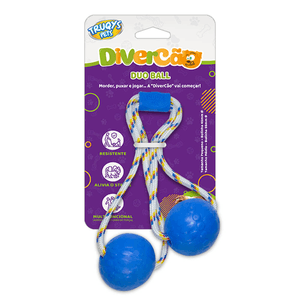 Brinquedo Truqys Pet Duo Ball Pet Medio - Azul